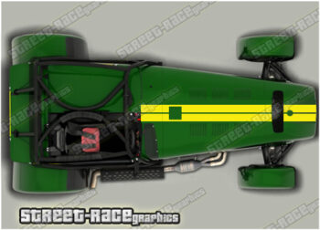 Caterham Racing Graphics Caterham racing stripes 018 - Street Race Graphics
