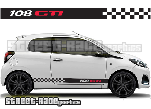 Peugeot 108 racing stripes