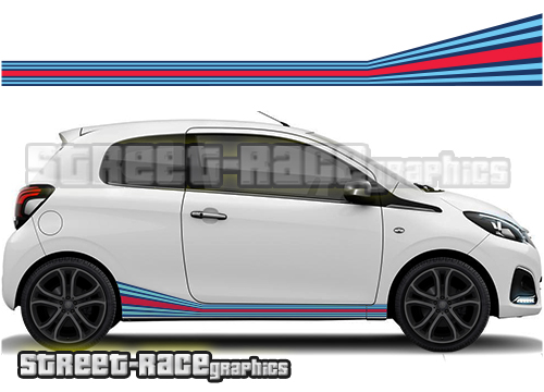 Peugeot Martini graphics