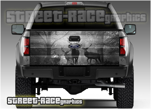 T79 DEER HUNTING BUCK Tailgate Wrap Vinyl Graphic Decal Sticker LAMINATED 