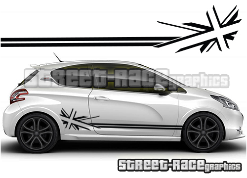 Peugeot Logo Lion ST GTI racing - NOIR - Kit Complet - Tuning