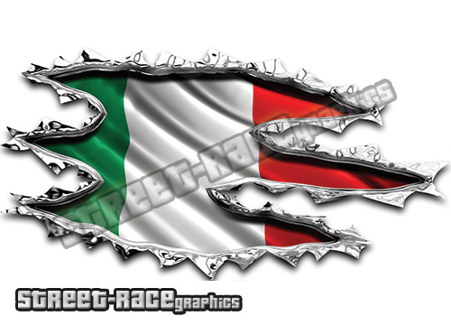 Italian Flag car graphics