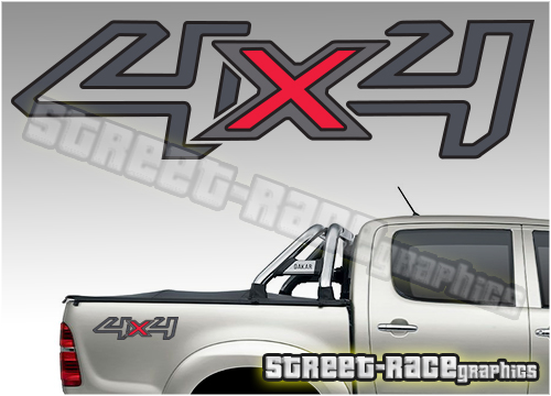 4x4 OFFROAD sticker pair 039 (310mm) - Ford Ranger