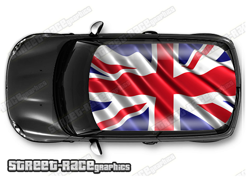 722 - United Kingdom Union Jack flag roof wrap