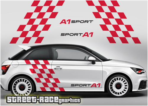 Audi A1 rally graphics 012 - large flags