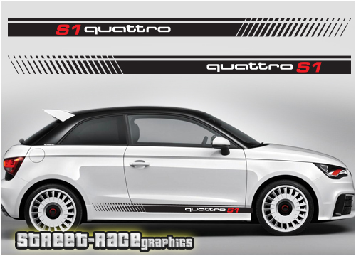 Audi Sport S Germany Quattro Racing Car Logo Sticker Vinyl 3D Decal Stripe  Decor 