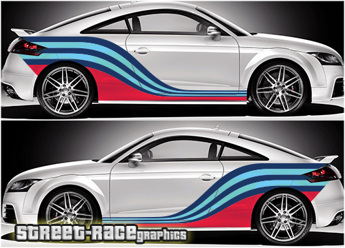 Audi TT Martini racing stripes