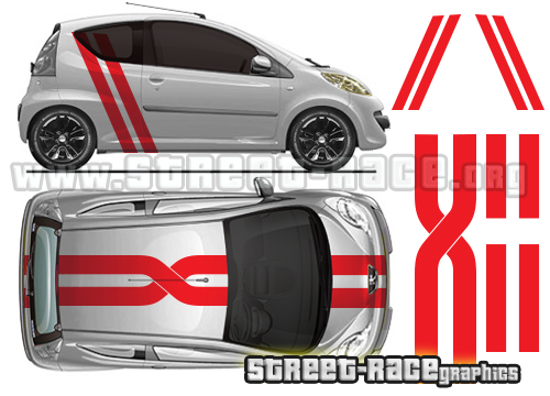 Peugeot 107 roof graphics