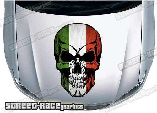 Italian flag car graphics