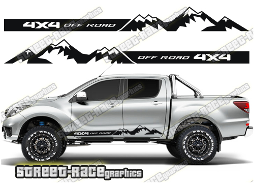 Mazda BT-50 side stickers