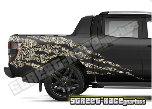 Camouflage Camo 4 Colour Decals Stickers Vinyl VW Modified 4x4 Car Land Rover 