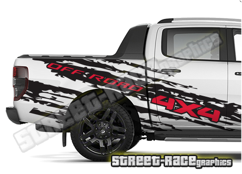 Side bed / tub graphics