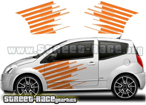 Citroen C2 side graphics