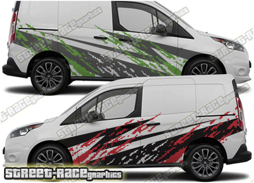 Ford Transit Connect rally graphics