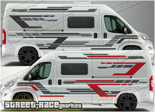 FIAT van decals x 2 vinyl truck van window graphics 