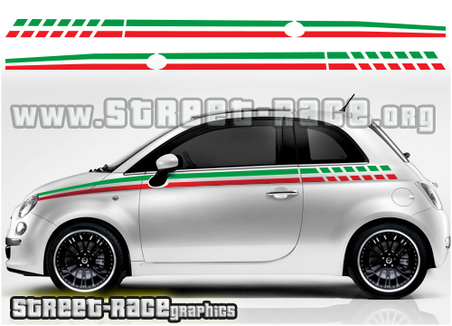 Fiat 500 Stickers decals and graphics. UK & Europe - BUY TODAY!