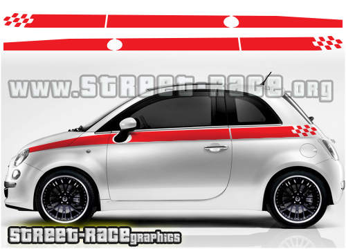 Sticker for FIat Abarth sticker 500 595 Racing stripes Abarth side sticker  decal – ASA College: Florida