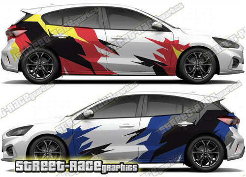 Ford Focus rally & race stickers