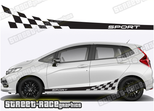 Honda Jazz side racing stripes