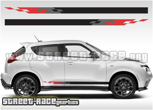 Nissan Juke Accessories, Juke sport, Juke nismo RS, Juke S sport 2x side  stripes