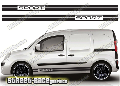 Nissan NV250 racing stripes