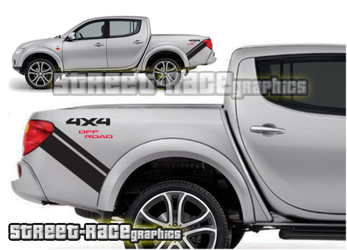 Mitsubishi L200 bed bands