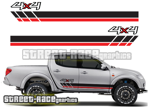 Mitsubishi L200 side stickers