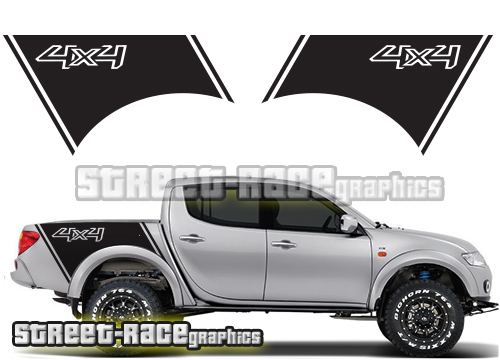 Mitsubishi L200 rear tub graphics