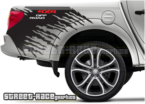 4x4 Offroad Aufkleber Gelände Berg Steigung Sticker Wald V8 Allrad L200 JDM  F200 - .de