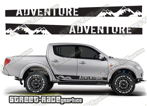 4x4 Offroad Sticker Terrain Mountain Slope Sticker Forest V8 All Wheel  Drive L200 JDM F200 