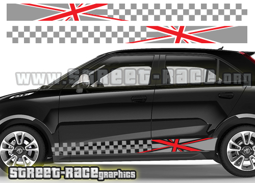 Bonnet & Roof Stripes Decal Graphic Sticker Set Trophy VTi Fits MG 3 MG3 Sides