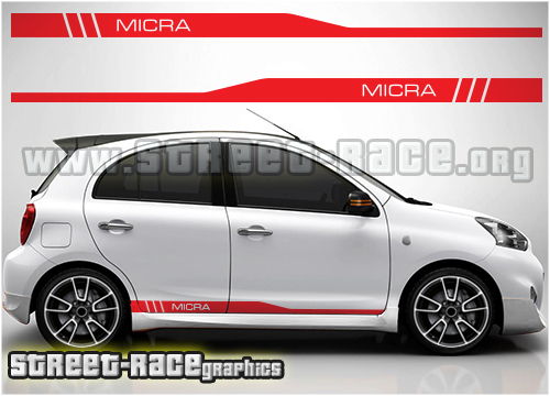 Nissan Micra racing stripes