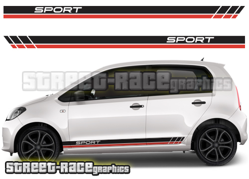 Seat Mii racing stripes and graphics