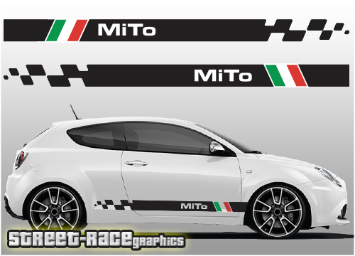 Alfa Romeo MiTo racing stripes