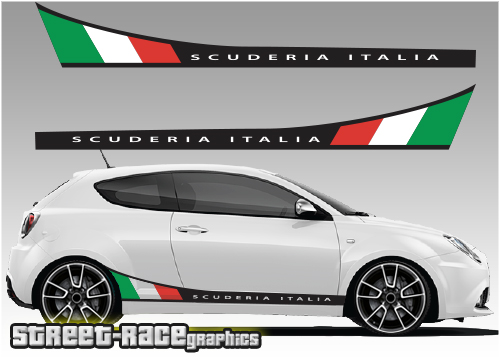 Alfa Romeo MiTo printed graphics