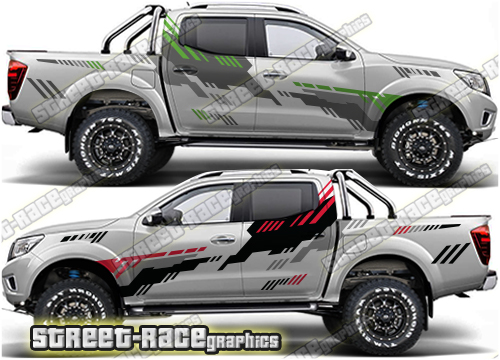 Nissan Navara/Frontier large RALLY style stickers