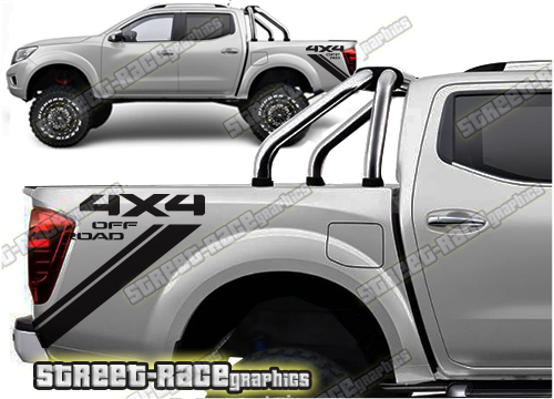 Nissan Navara / Frontier tub stickers