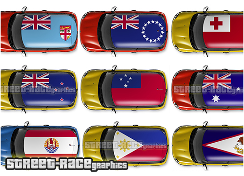 Oceania / Pacific countries roof wraps