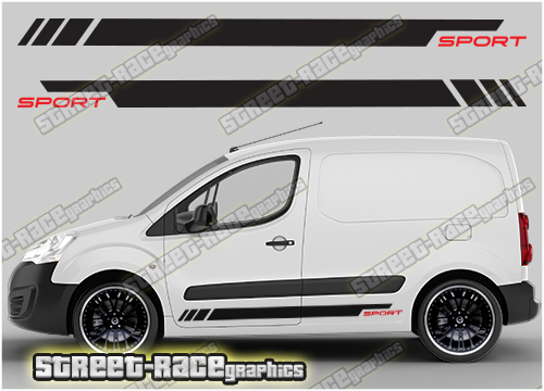 Citroen Berlingo racing stripes