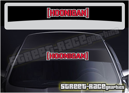 Ken Block / Hoonigan sunstrips