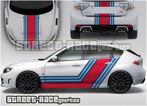 Impreza Martini Racing stripes