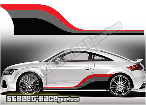 Audi printed racing stripes 012