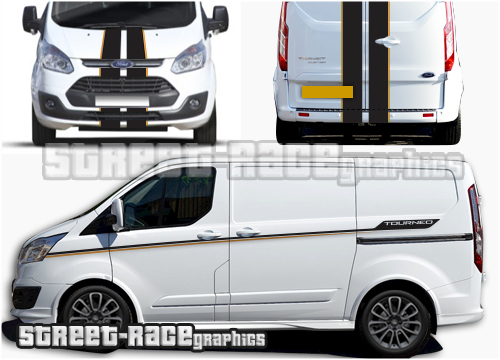 Custom Text Decal Kit For Ford Tourneo Custom & Transit - Gloss Or Matte Finish