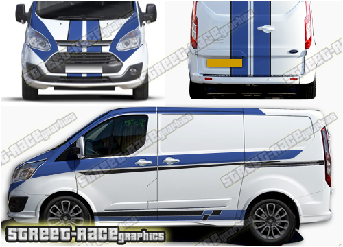 Ford Transit Custom M-SPORT Full stripes 034