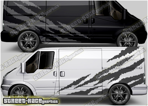 to fit FORD TRANSIT LWB GRAPHICS STICKERS STRIPES DECALS MK6 MK7 MOTORHOME MX