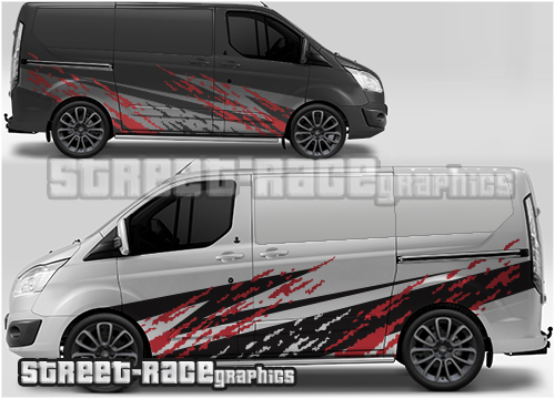 Ford Transit Custom Rally graphics
