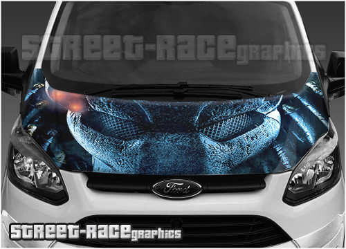 Ford Transit Custom bonnet wraps