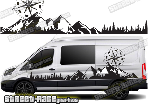 Ford Transit Campervan graphics