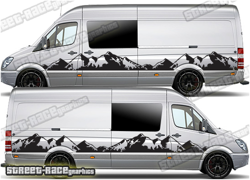 Mercedes Sprinter camper van stickers