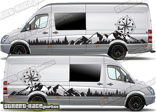 VW Crafter MK1 camper van stickers